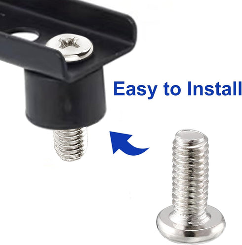 uxcell 10 Pieces M4 x 10mm TV Mount Screws, Computer TV LCD Monitor Stand Bracket Mounting Screws, Stainless Steel, Silver Tone...