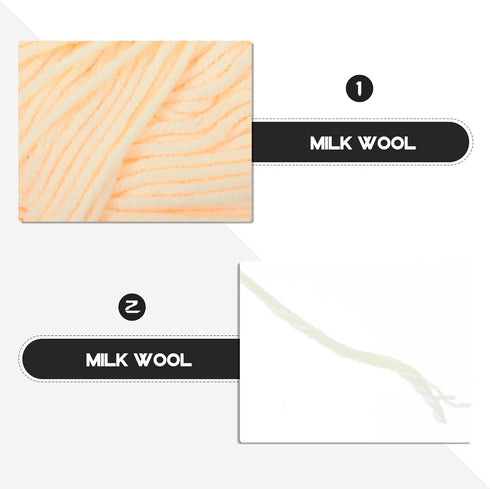 SUPVOX Sugar and Cream Cotton Yarn Knitting kit Yarn for Knitting Blanket Yarn Super Bulky Yarn Milk Cotton yarnbulky Yarn Green Yellow Blue Acryl...