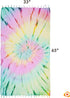 Brand Tie Dye Pestemal Turkish Beach Towel, 33 Inch X 65 Inch Beach Towel Bath Pool Yoga Pilates Picnic Blanket Tapestry - (Supernova)...