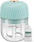 Electric Garlic Chopper, Portable Veggie Chopper, 350ML Garlic Grinder Masher Onion Chopper, Blender to Vegetable, Cordless Food Processor for Gin...