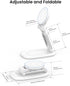 SODI Magnetic Phone Stand for Desk, Foldable Phone Stand Compatible with Mag-Safe iPhone Webcam Mount, Adjustable Phone Holder Portable Compatible...