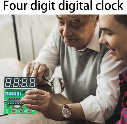 Gikfun C51 4 Bits Digital LED Electronic Soldering Clock Kits Electronic Practice Learning Board DIY Kit for Arduino EK1939......