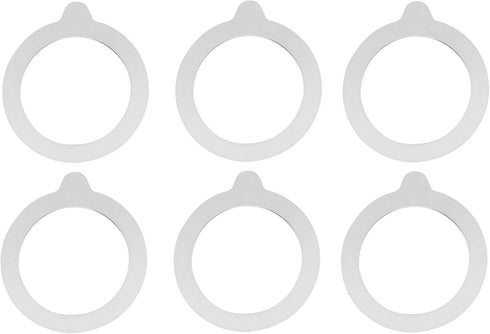 Wire Bail Rubber Jar Gaskets 3.5"(90mm), fits Bormioli Fido Jars Made in USA 6 Pieces...