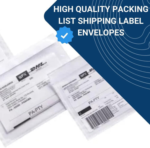 USPACKSMART 100 Units, 4.5"x5.5" Clear Packing List Shipping Label Envelopes - Heavy Duty Adhesive, Ideal for Labels, Invoices & Documents...