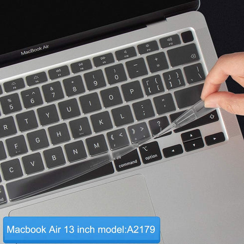 Ultra Thin Clear Keyboard Cover Protector Soft TPU Keyboard Skin for MacBook Air 13 inch Model A2237 A2179...