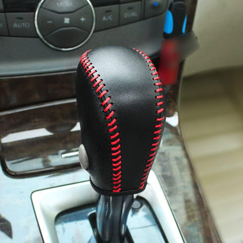 Gear Shift Cover for 2013-2019 Nissan Sentra / 2013-2018 Altima Auto Leather Shifter Cover Protector Trim for Nissan Rogue 2014-2016 /Pathfinder 2...