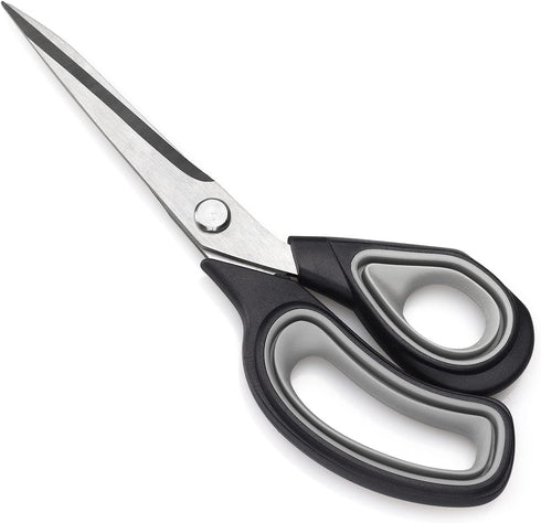 Premium Tailor Scissors Heavy Duty Multi-Purpose Titanium Scissors Professional for Leather Cutting Industrial Sharp Sewing Shears, Gray...