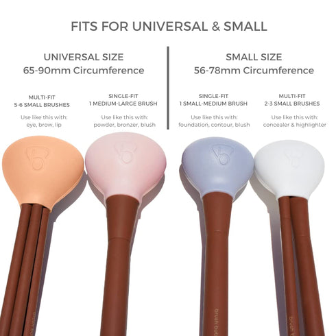 Original Brush Bubble Silicone Makeup Brush Covers for Travel, A Storage & Organizer Case for Brushes to protect Makeup Bag, Universal Design For ...