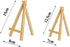 Mini Wooden Easels Display - 3Inch Mini Easel & Canvas Collection, Mini Natural Wood Display Easel (Pack of 9 Easels)...