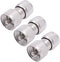 Fancasee PL259 Barrel Connector, Male to Male PL259 Coupler, 3-Pack UHF Coax Coaxial Adapter for CB Ham Radio HF VHF UHF Antenna Cable Cord Extens...