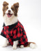KOOLTAIL Dog Shirt, Red Buffalo Plaid Pet Shirts, Black Color Clash Cute Dog Apparel Clothes Suitable for All Seasons, Comfortable Dog T-shirt for...