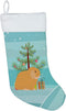 Caroline's Treasures BB9335CS Holland Lop Rabbit Christmas Christmas Stocking, Teal Fireplace Hanging Stockings Christmas Season Party Decor Famil...