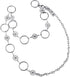 Pingyongchang Womens Metal Chain Dress Belt Retro Hollow Out Daisy Sweater Belt Decorated Skinny Waist Belt Body Jewelry Link Belts for Jeans or D...