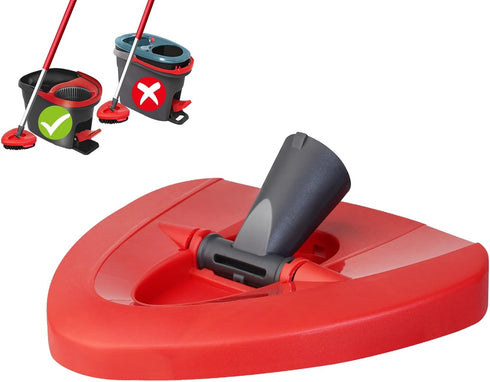 OCeda Mop Base Compatible with OCedar EasyWring 1-Tank System, Spin Mop Replacement Head Base,Rotating Triangle Mop Head Cover Replacement Rotatin...
