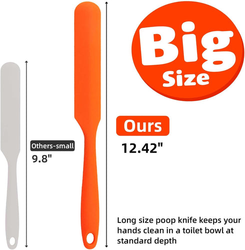 Big Poop Knife Gag Gifts, 12.42 Inch Long Poop Cutter Knife Silicone Pranks Funny Gag Gifts for White Elephant Gift Exchange, Christmas Stocking S...