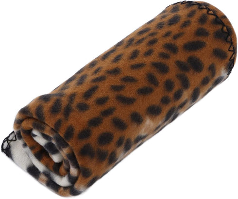Fleece Pet Blanket, Effectively Isolate Stains Warm and Comfortable Blanket Kennel Blanket for Camping for Travel for Hotel for Beach(Leopard Prin...