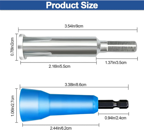 2Pcs Wire Twisting Tools,Wire Nut Twister,Pin-Twist Wire Connector,Wire Twister Tool for Drill and Wire Connector Driver with 1/4" Chuck,Enhanced ...