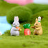 MAOMIA 12 Pcs Rabbit Figures for Kids, Bunnies Toy Set Cake Toppers, Miniature Rabbit Fairy Garden Figurines Collection Playset for Christmas Birt...