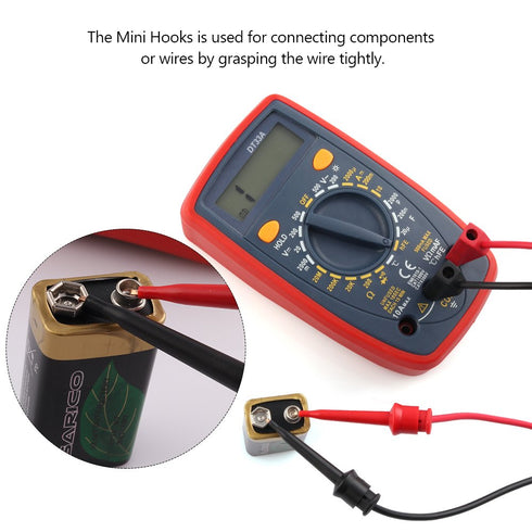 Multimeter Leads, Electrical Test Lead Kit - Banana to Alligator Clips, Banana to Banana Plugs, Banana to Plounger Mini Hooks Multimeter Leads Set...