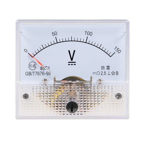 uxcell® DC 0-150V Analog Panel Voltage Gauge Volt Meter 85C1 2.5% Error Margin...