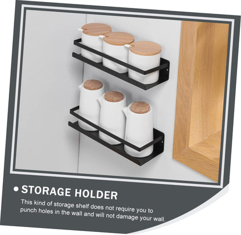 1pc Shelf Garage Organization Refrigerator Stand Magnetic Spice Rack for Refrigerator Fridge Stand Wall-mounted Rack Shower Toothbrush Holder Stai...