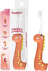 Dinosaur Kids Toothbrush, 0.12mm Soft Filament Toddler Toothbrush for Kids 6-12 Make Brushing Fun and Protect Kids Delicate Teeth (Orange, 1PC)...