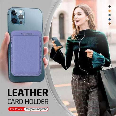 Magnetic Card Wallet Holder with MagSafe for iPhone 14 Series/iPhone 13 Series and iPhone 12 Series, (Wisteria)...