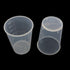 Tegg Plastic Graduated Cup 30PCS 50ml/1.7oz Clear Plastic Mixing Cups Measuring Cups with 50 PCS Wood Craft Sticks Transparent Scale Cups...