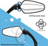ROCKBROS Bike Rear View Mirror Handlebar eBike Mirror Mountain Bike Bicycle Mirrors for e-bike Cycling Bike Accessories...