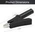4pcs Insulated Alligator Clips, Heavy Duty Alligator Clamps, 30A Nickel Plated Copper Alligator Clips Electrical Testing, 4mm Standard Banana Plug...