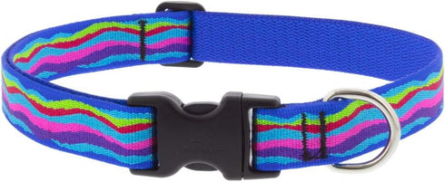 Large Dog Collar by Lupine 1" wide Ripple Creek design adjusts from 16" to 28"...