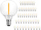SUNTHIN 25 Pack G40 LED Bulbs, 1W LED Bulbs with E12 Base, 5 Watt Incandescent Bulbs Equivalent, Warm White 2700K, Replacement Bulbs for Globe Str...