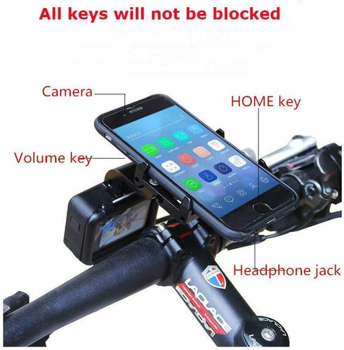 GUB Bike Phone Mount Holder,Bicycle Handlebar Phone Holder Mount Universal Adjustable Rotating Cradle Clamp for Mountain Bike Motorcycle,Fits for ...
