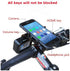 GUB Bike Phone Mount Holder,Bicycle Handlebar Phone Holder Mount Universal Adjustable Rotating Cradle Clamp for Mountain Bike Motorcycle,Fits for ...