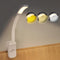 Clamp Table Lamp, 10 LEDs USB Rechargeable Clip on Book Light for Bed Reading with 3 Lighting Colors, Stepless Dimming, 120 Hours Runtime, 360° Fl...