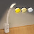 Clamp Table Lamp, 10 LEDs USB Rechargeable Clip on Book Light for Bed Reading with 3 Lighting Colors, Stepless Dimming, 120 Hours Runtime, 360° Fl...