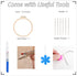 Highkick Embroidery Kit for Beginner,Embroidery Kit for Adults, All in one, Wild Flower, 4 Pack......