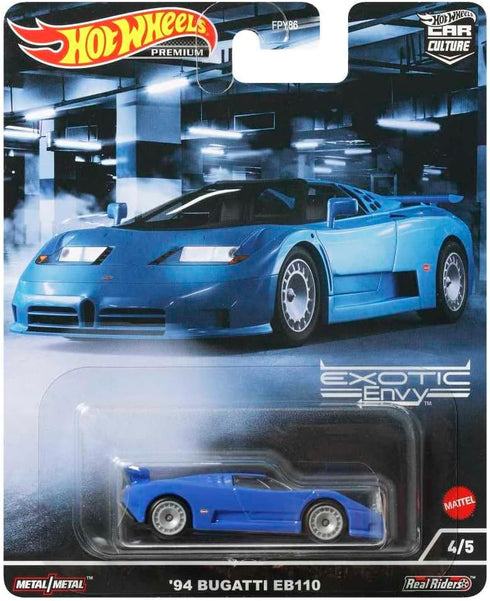 Hot Wheels Car Culture Circuit Legends 1994 Bugatti EB110, HCJ89...