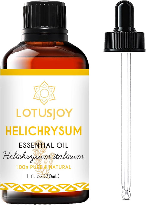 Helichrysum Essential Oil Pure Organic for Skin Roll On Diffuser Spray- 100% Natural Helichrysum Italicum Oil 1 Oz...