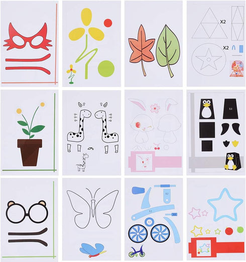 3D Printer Drawing Paper,SHONCO Design Paper Molds for 3D Drawing Paper Models for Practice 20pcs...