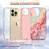 Btscase Compatible with iPhone 13 Pro Max Case 6.7 Inch 2021,Marble Pattern 3 in 1 Heavy Duty Shockproof Full Body Rugged Hard PC+Soft Silicone Dr...