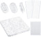 120 Pieces Adhesive Plastic Sticky Clips Clear Clips Reusable Removable Sticky Clips Small Poster Clips Wall Clips Hanging Bulletin Board Clips fo...