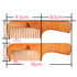 3 PCS Peach Wooden Comb Women and Men Comb - Wide & Narrow Tooth (S023)...