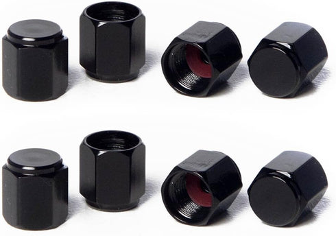 Circuit Performance VC5 Series Black Aluminum Valve Stem Caps (8 Pieces)...