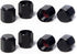 Circuit Performance VC5 Series Black Aluminum Valve Stem Caps (8 Pieces)...