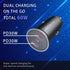 USB C Car Charger with 60W Braided USB C Cable 3ft, 2-pack?Mini 60W USB C Fast Charging Cigarette Lighter, Dual PD3.0 Compatible with iPhone 15, G...