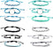 Pingyongchang 12pcs Surfer Wave String Braided Bracelets Anklet for Women Handmade Boho Jewelry Waterproof Beach Bead Adjustable Friendship Charm ...