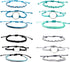 Pingyongchang 12pcs Surfer Wave String Braided Bracelets Anklet for Women Handmade Boho Jewelry Waterproof Beach Bead Adjustable Friendship Charm ...