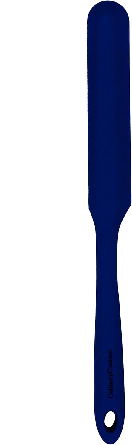 Culinary Couture 4-Piece Blue Baking Spatula Set - Rubber Spatulas Silicone Heat Resistant up to 428°F, BPA-Free - Spatula Set for Nonstick Cookwa...
