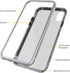 Punkcase Magnetic Shield, Protective Metal Frame Case W/TPU Layer | 9H Tempered Glass Clear Back & Attachable Screen Protector | Strong Magnetic C...